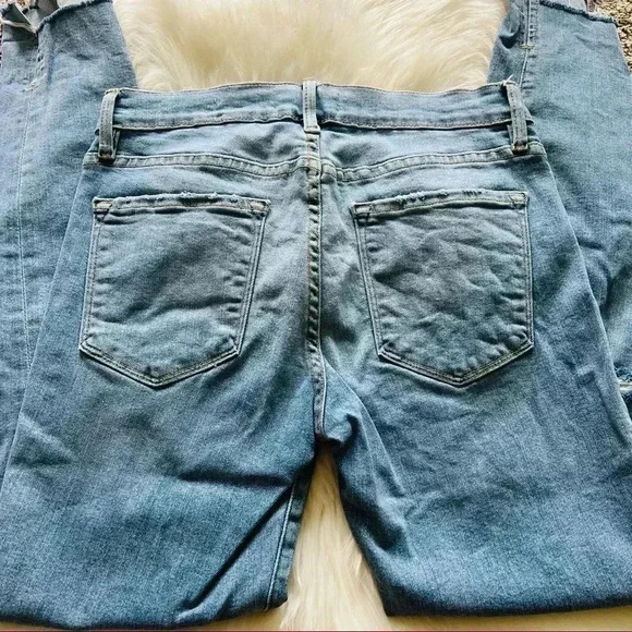 Frame Le Skinny De Jeanne Distressed Skinny Jeans Jackwood Sz 26 - Picture 6 of 7